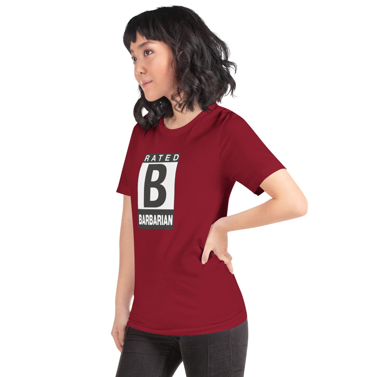 Unisex Staple T Shirt Cardinal Left Front 672dbf6c8028d.jpg