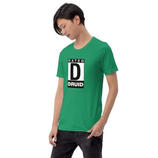D for Druid Ratings Parody Tee