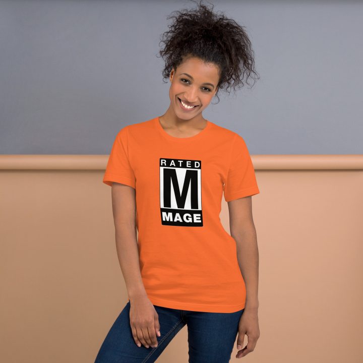 Unisex Staple T Shirt Orange Front 672c9dc0e3820.jpg
