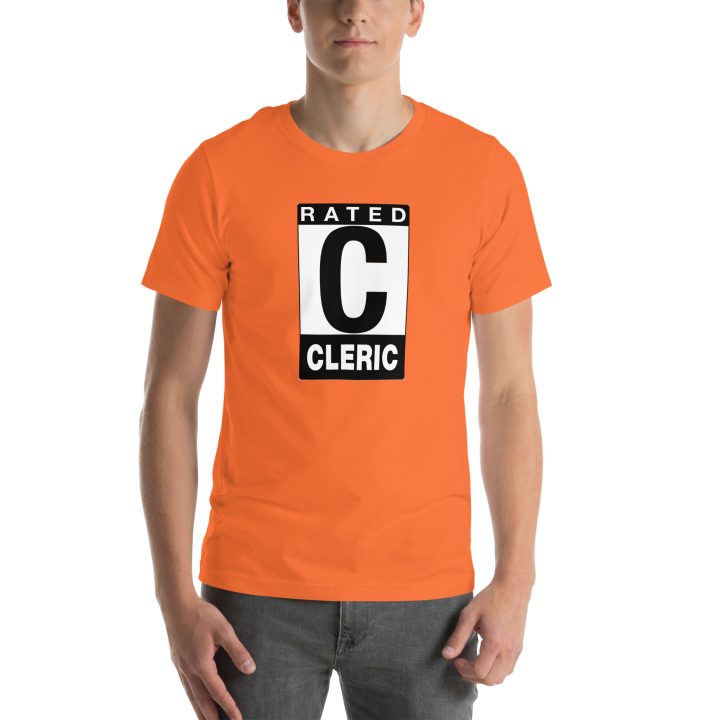 Unisex Staple T Shirt Orange Front 672dc05f06bc5.jpg