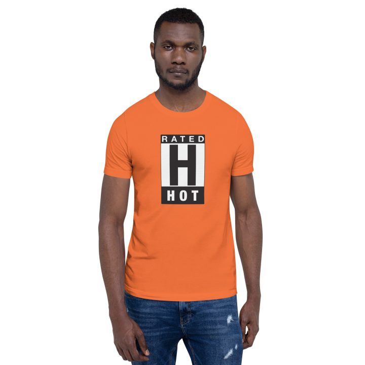Unisex Staple T Shirt Orange Front 672dd5441b3af.jpg