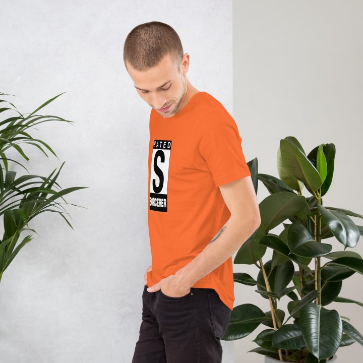 Unisex Staple T Shirt Orange Left 672ddf75827c3.jpg